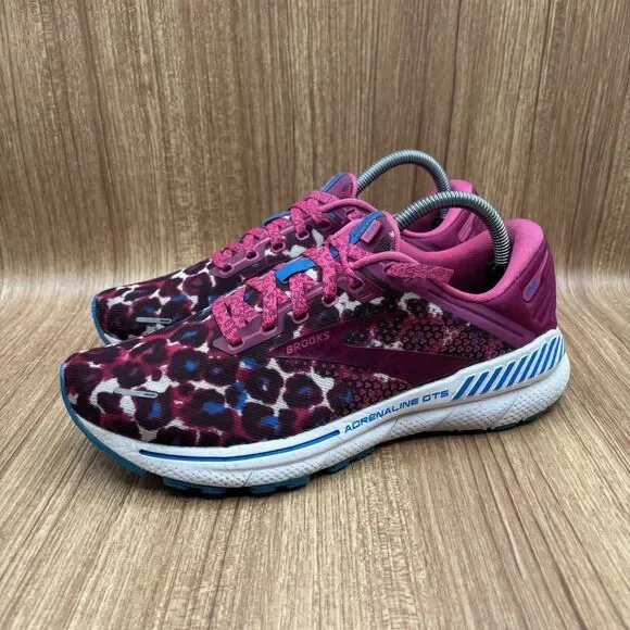 Brooks Adrenaline GTS 22 Women's Size 9.5 B  Magenta/Raspberry/White Sneakers - Picture 3 of 9